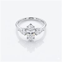 Anello Ama Donna in Oro bianco Diamante Lab Grown AMA-AN-503-16